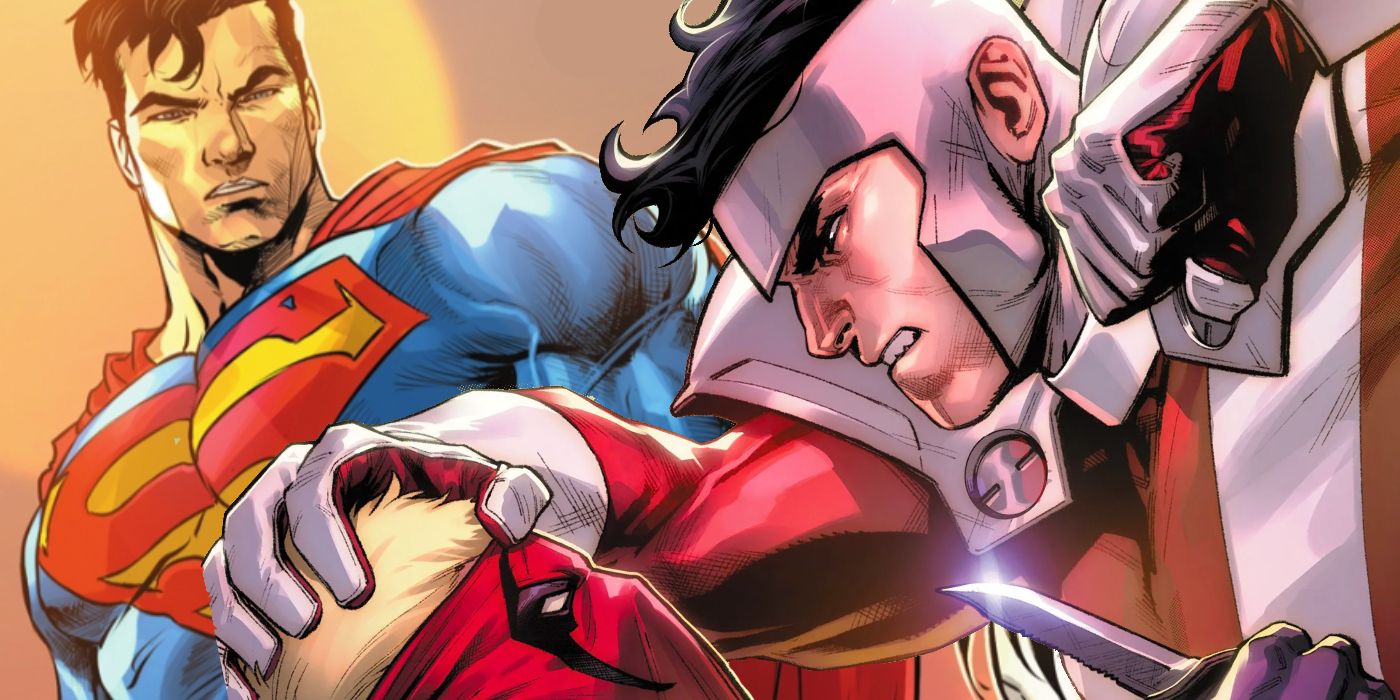 Mr. Majestic attacking Grifter while Superman is beside them.