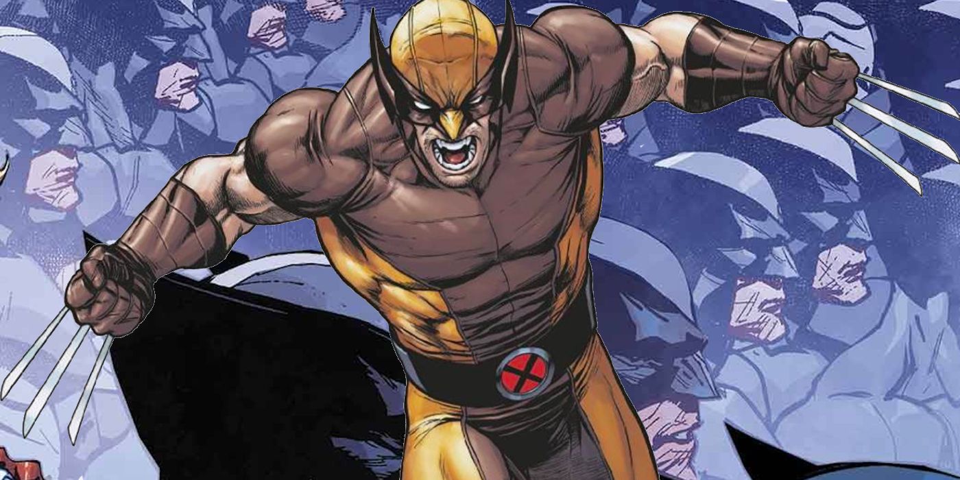 Wolverine with claws extended in Marvel Comics.