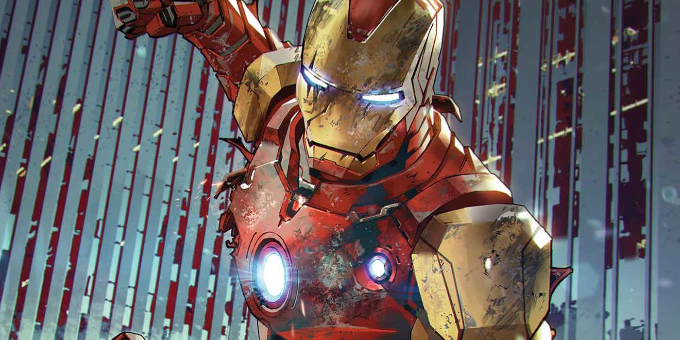 Iron Man wears burnt and scratched armor in Marvel Comics