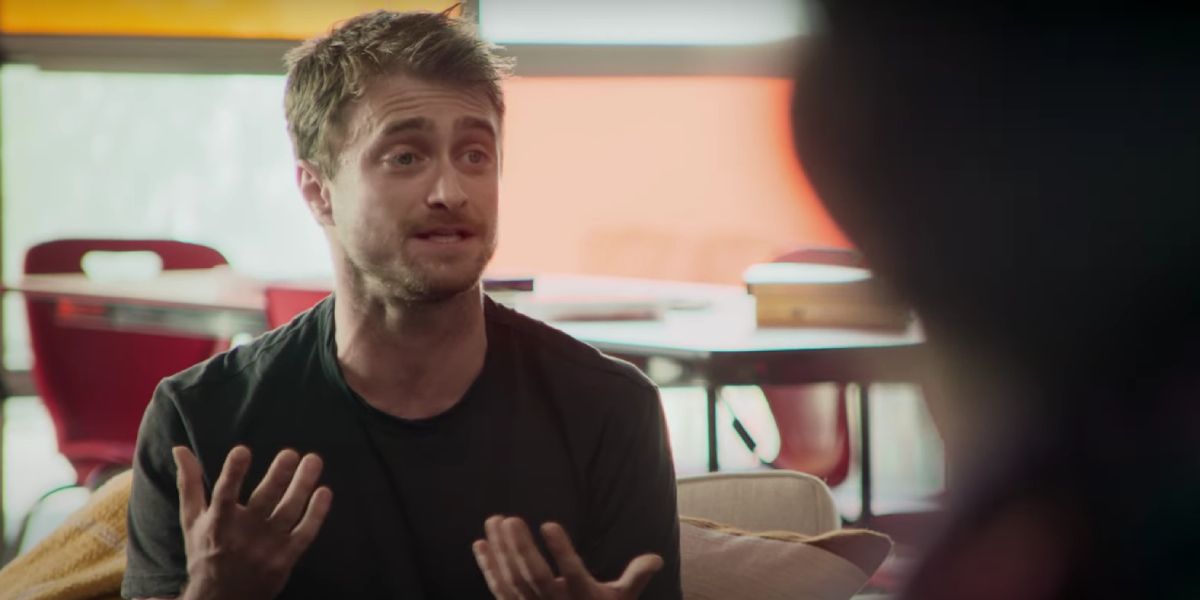 Daniel Radcliffe in the first episode of The Trevor Project's Sharing Spaces