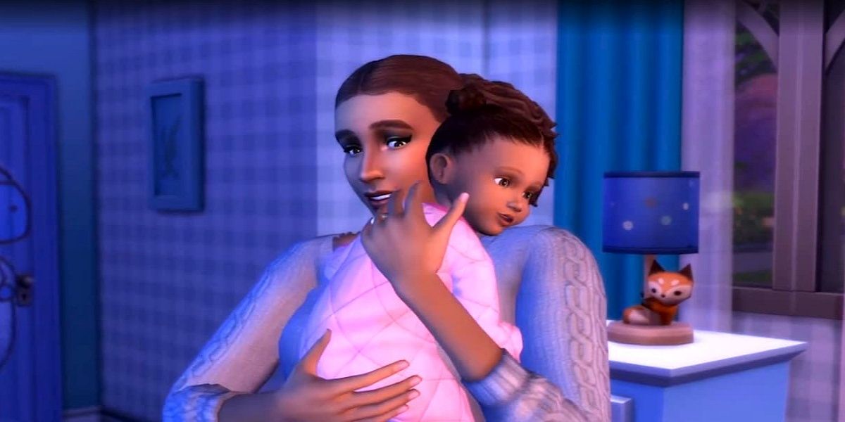 The Sims 4 - mother holding her infant