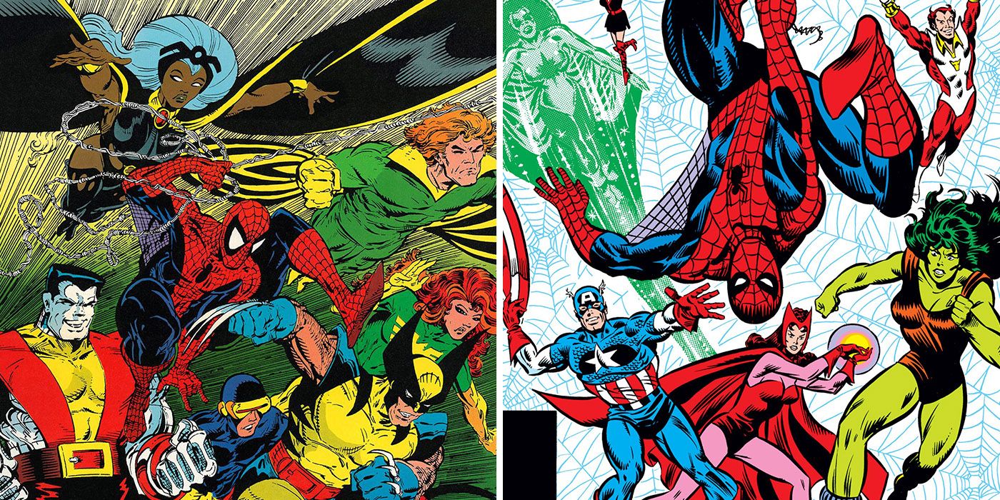Spider-Man teams up with the X-Men and Avengers