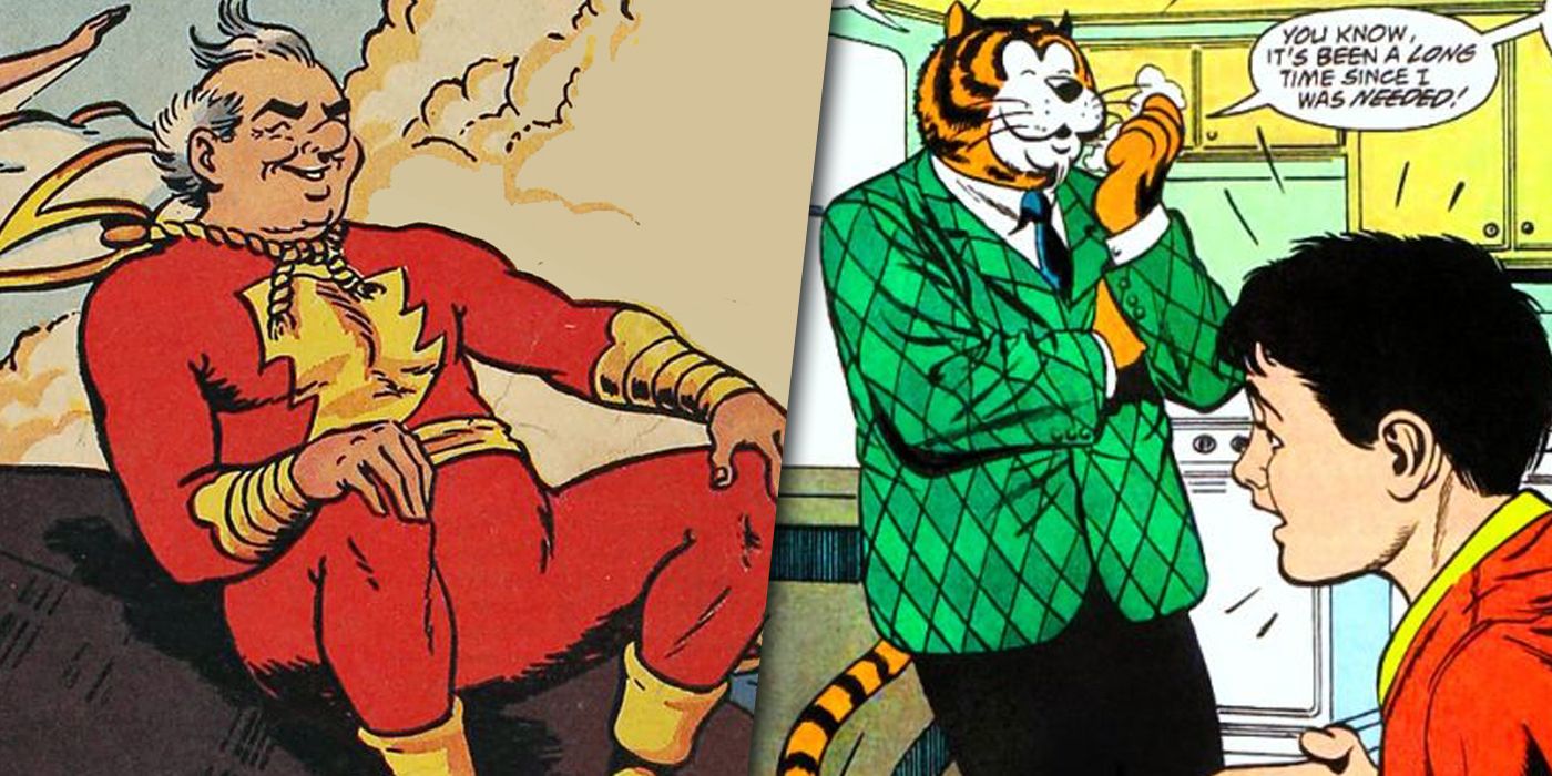 Split image of Uncle Marvel and Tawky Tawny