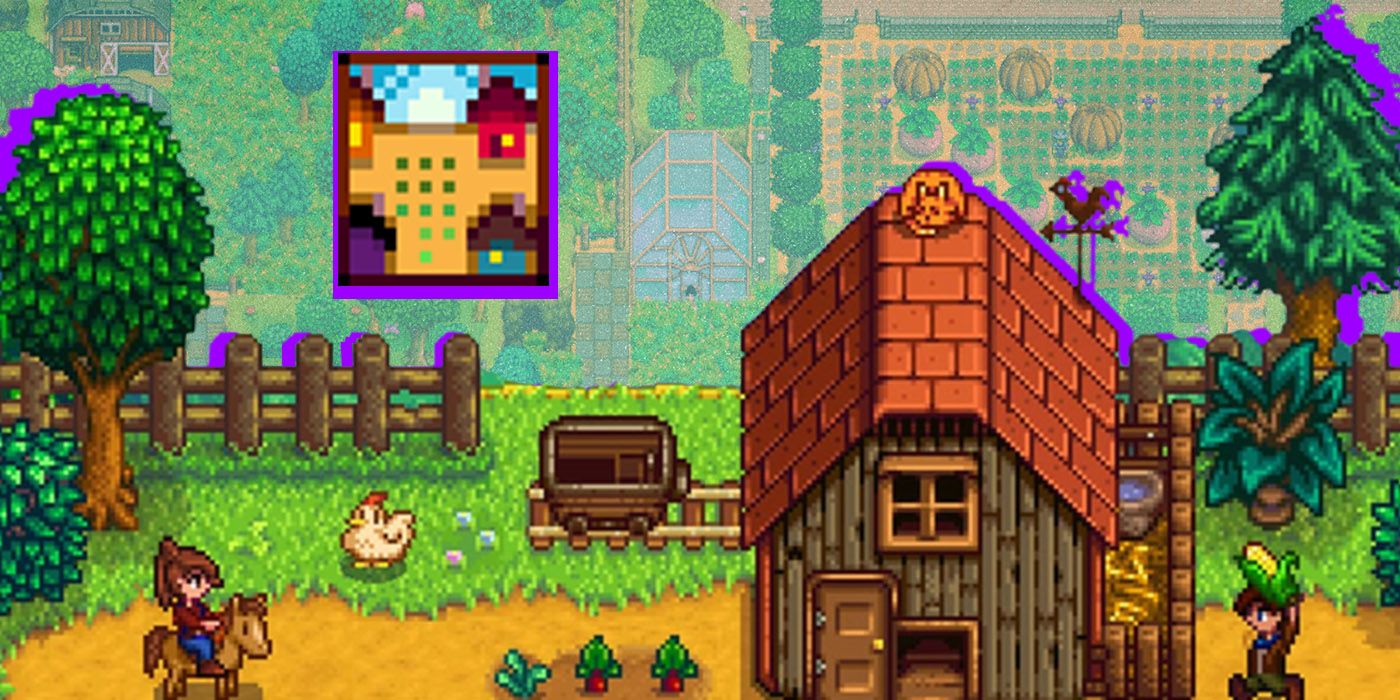 screenshot of gameplay featuring stardew valley's four corners farm