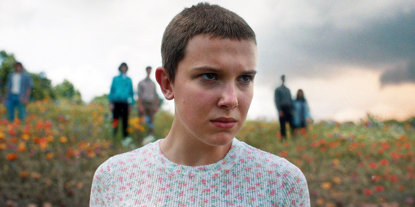 Millie Bobby Brown as Eleven on the Stranger Things Season 4 finale.