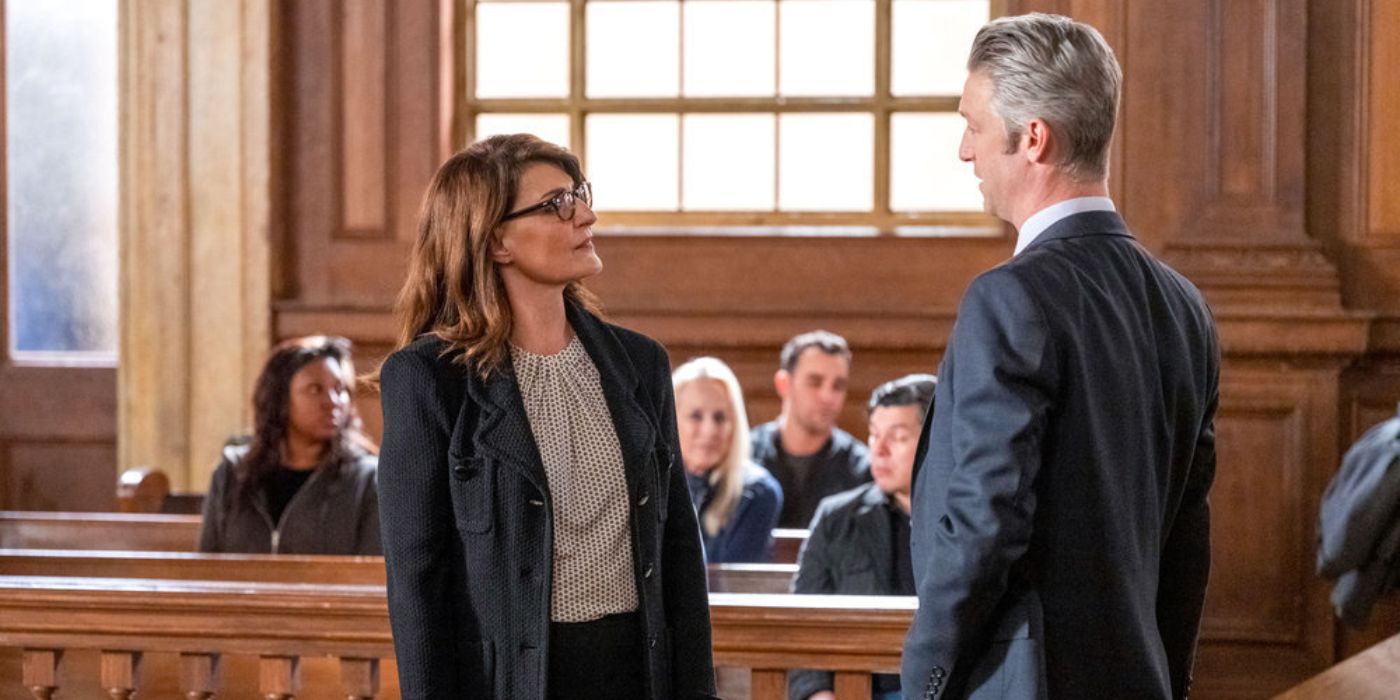 svu s24 e16 carisi e a conselheira Minonna Efron no tribunal-1