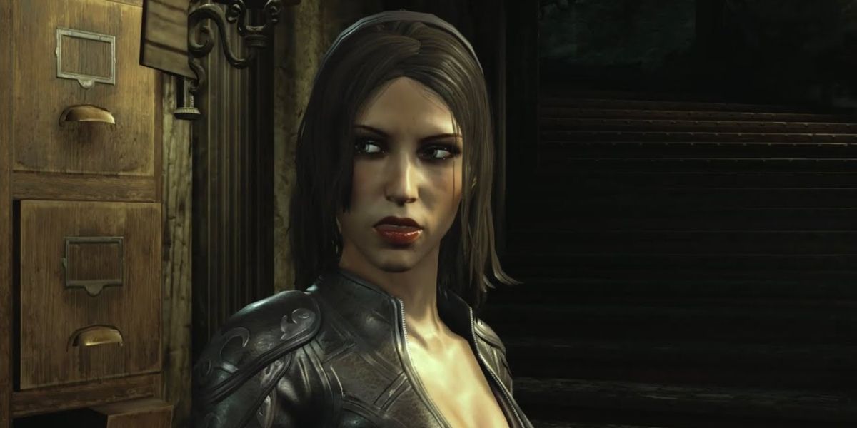 Talia al Ghul ajudando Bruce Wayne em Batman: Arkham City.