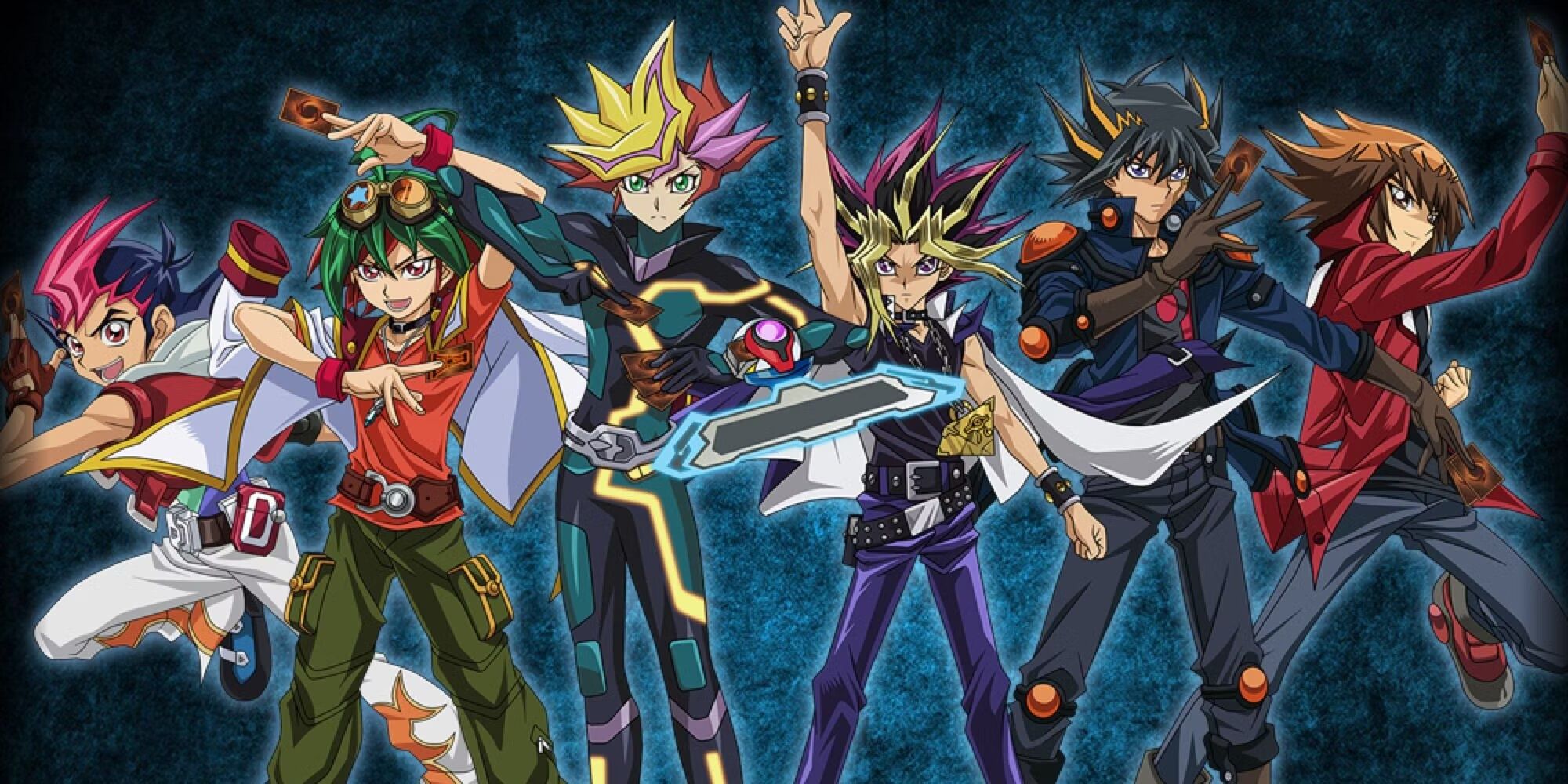 Os principais protagonistas de cada Yu-Gi-Oh!  Series.