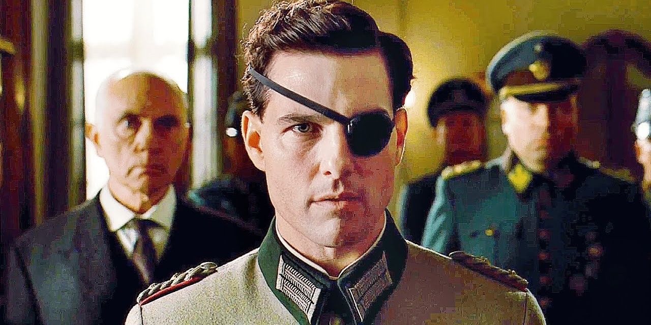 Tom Cruise wears an eyepatch in Valkyrie 