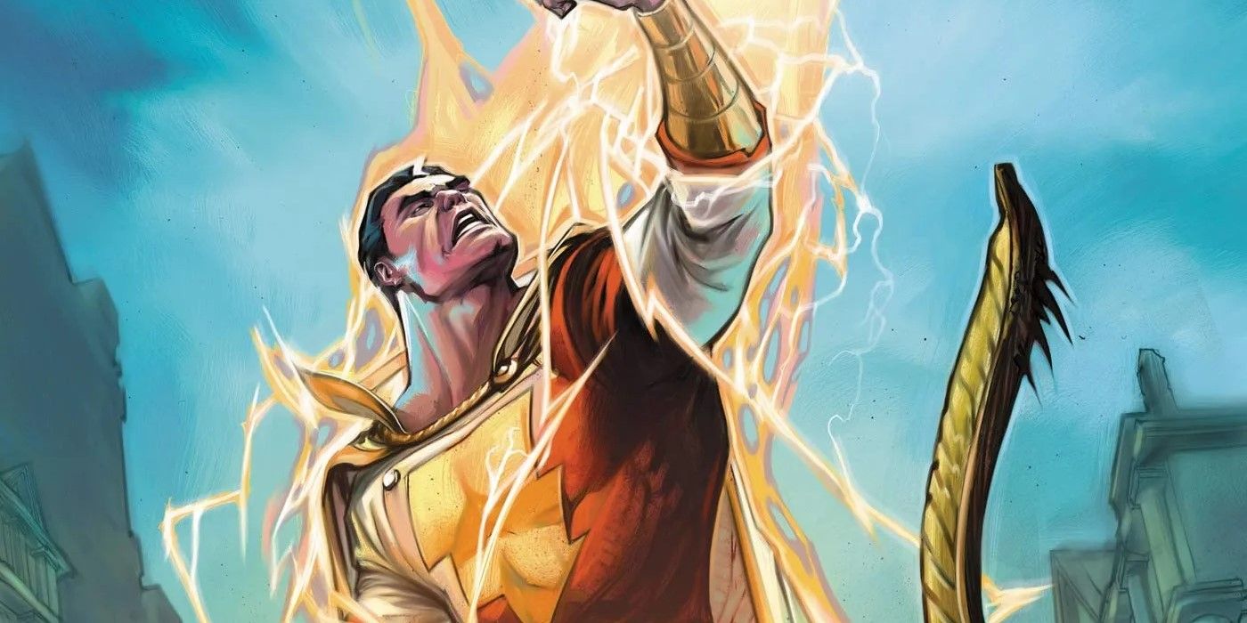 Trials of Shazam Captain Marvel raises fist in DC Comics