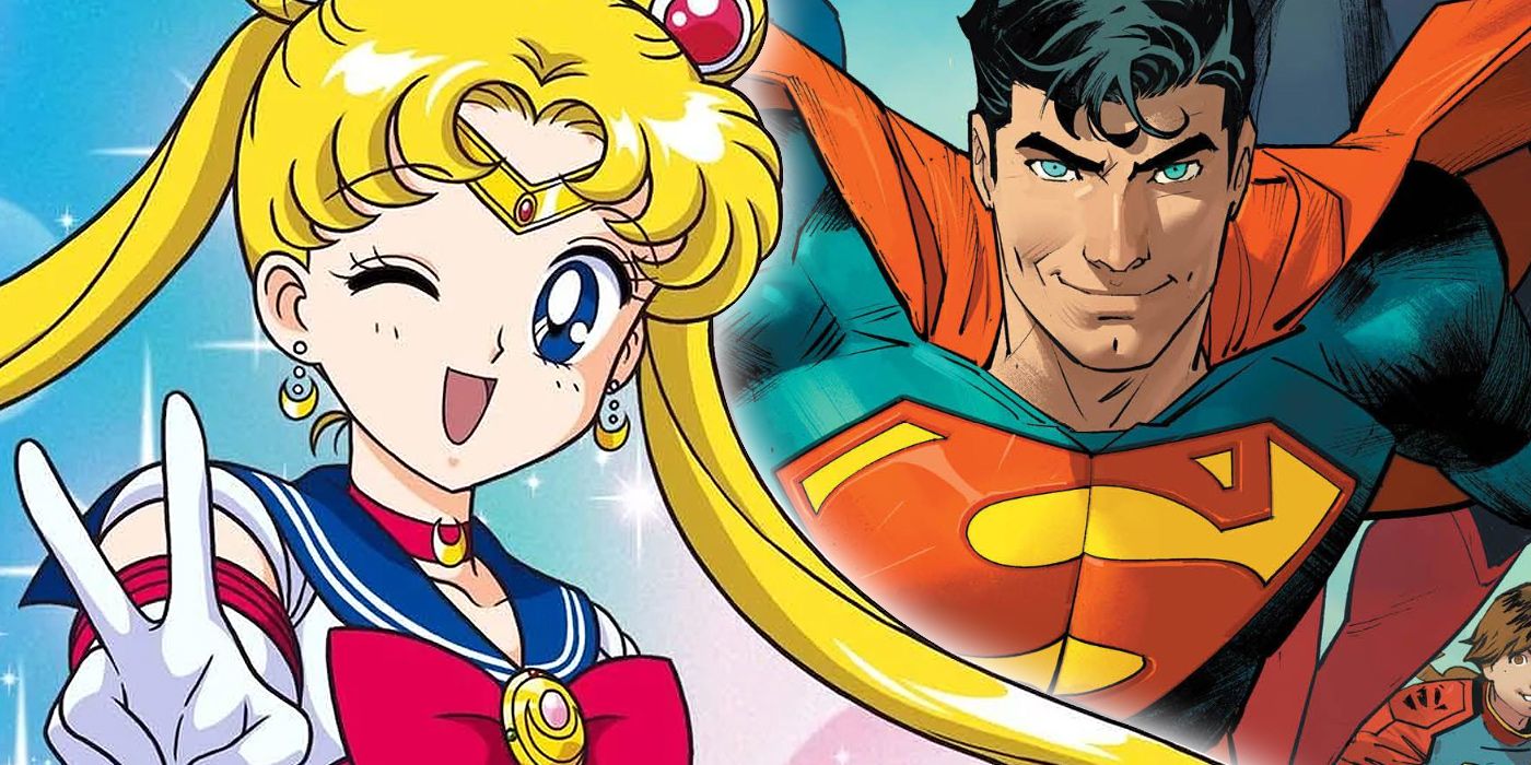 Usagi Tsukino in Sailor Moon and Superman in Action Comics