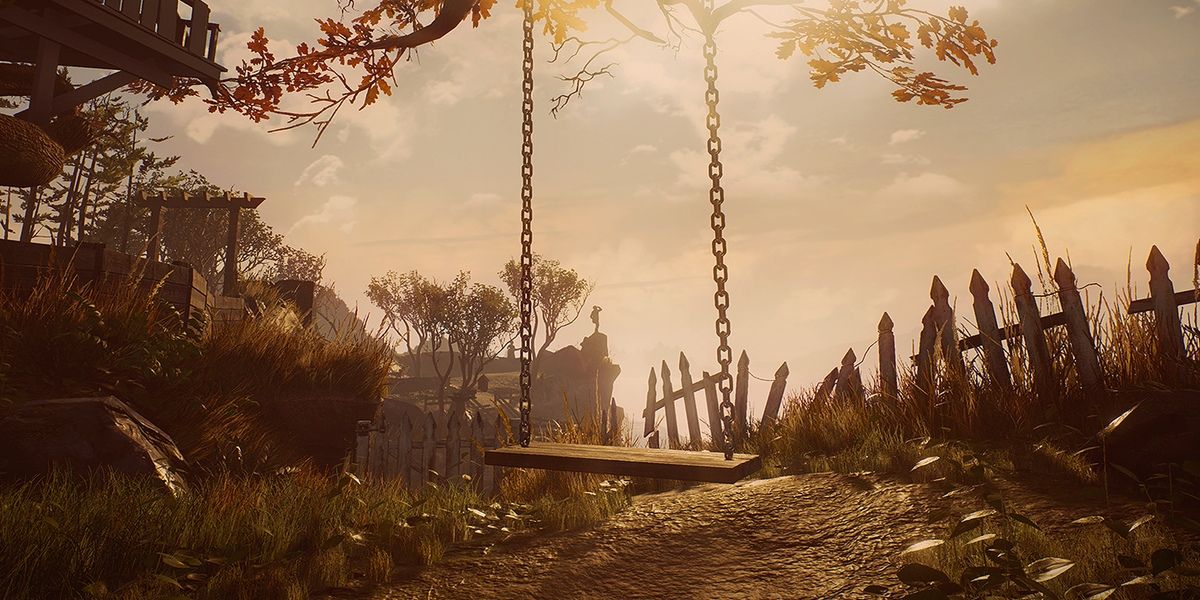 O balanço abandonado do jogo What Remains of Edith Finch.