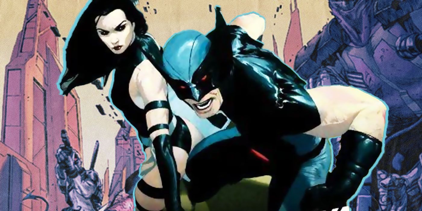 wolverine and psylocke attack stance from uncanny x force