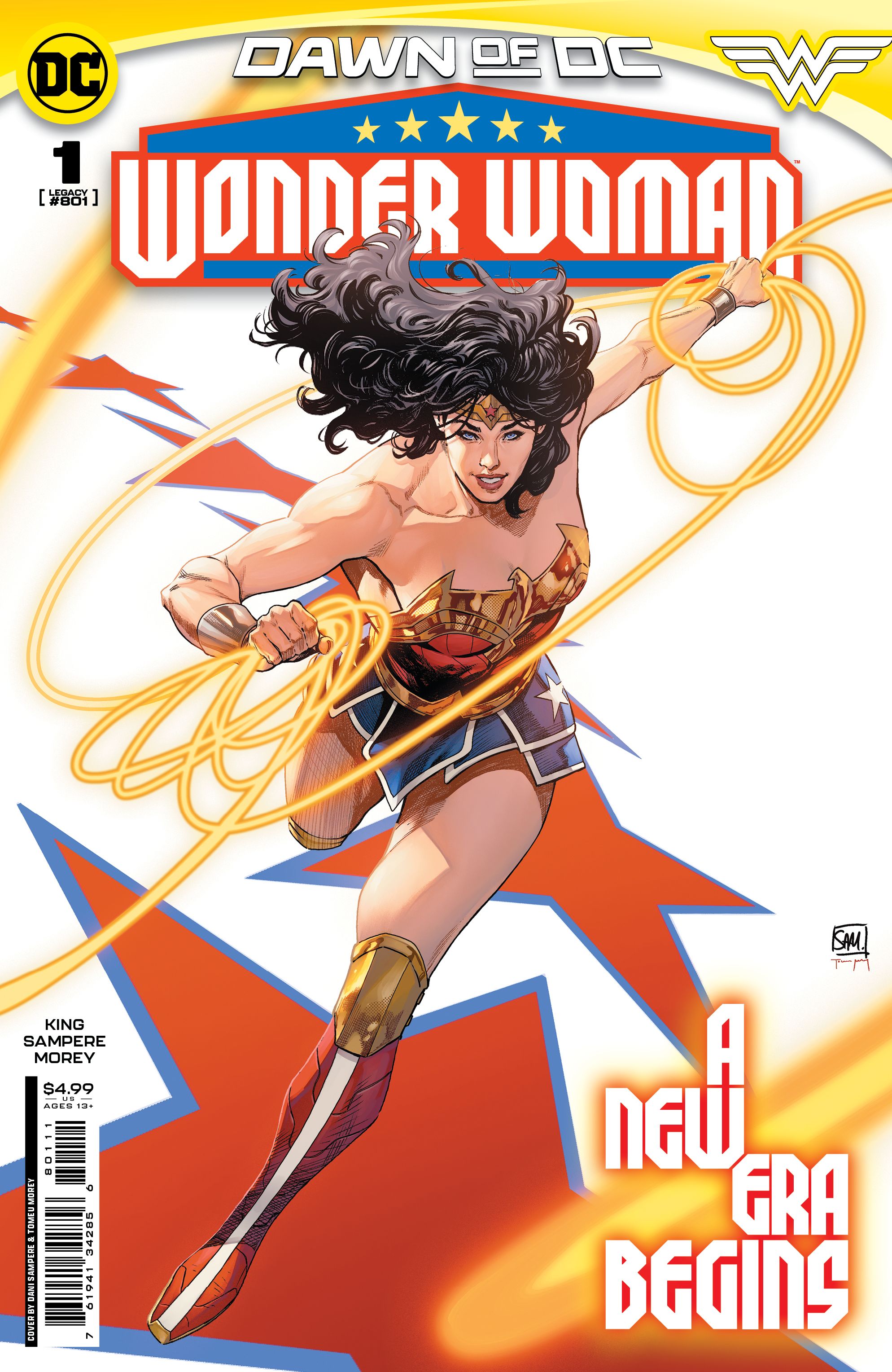 Wonder Woman 1 Cover by Daniel Sampere