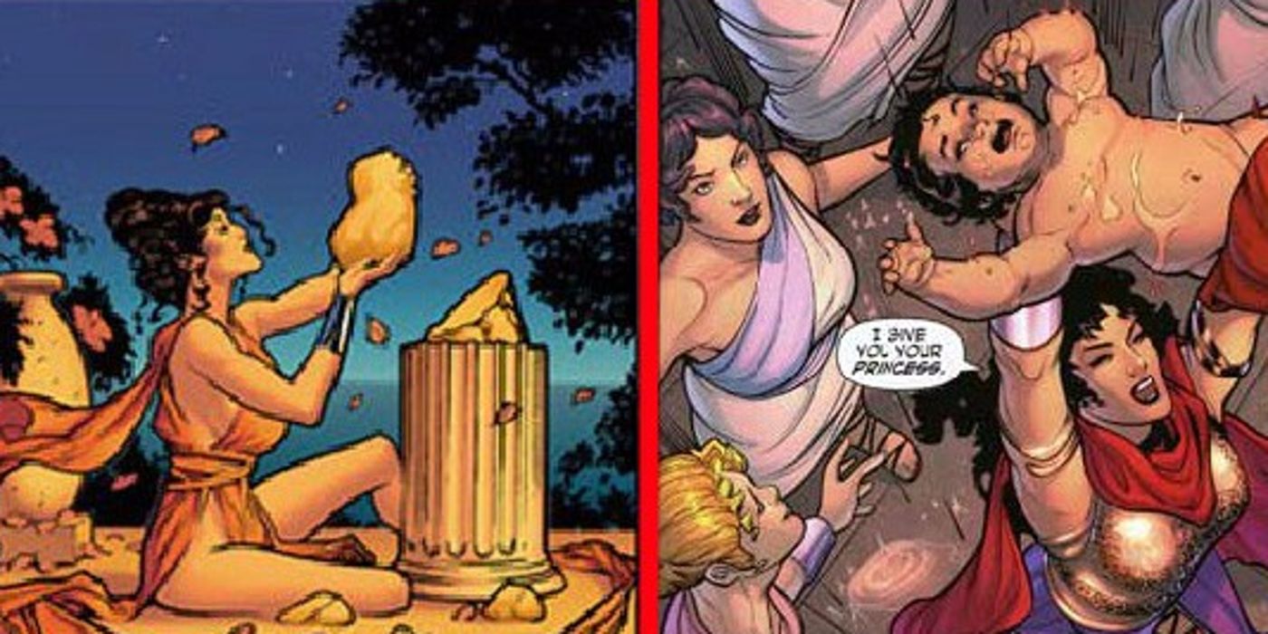 Wonder Woman is created on Themyscira in DC Comics