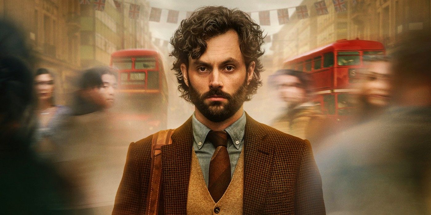 Joe Goldberg, played by actor Penn Badgley, in the official poster for Netflix's You Season 4 taking place in London, UK