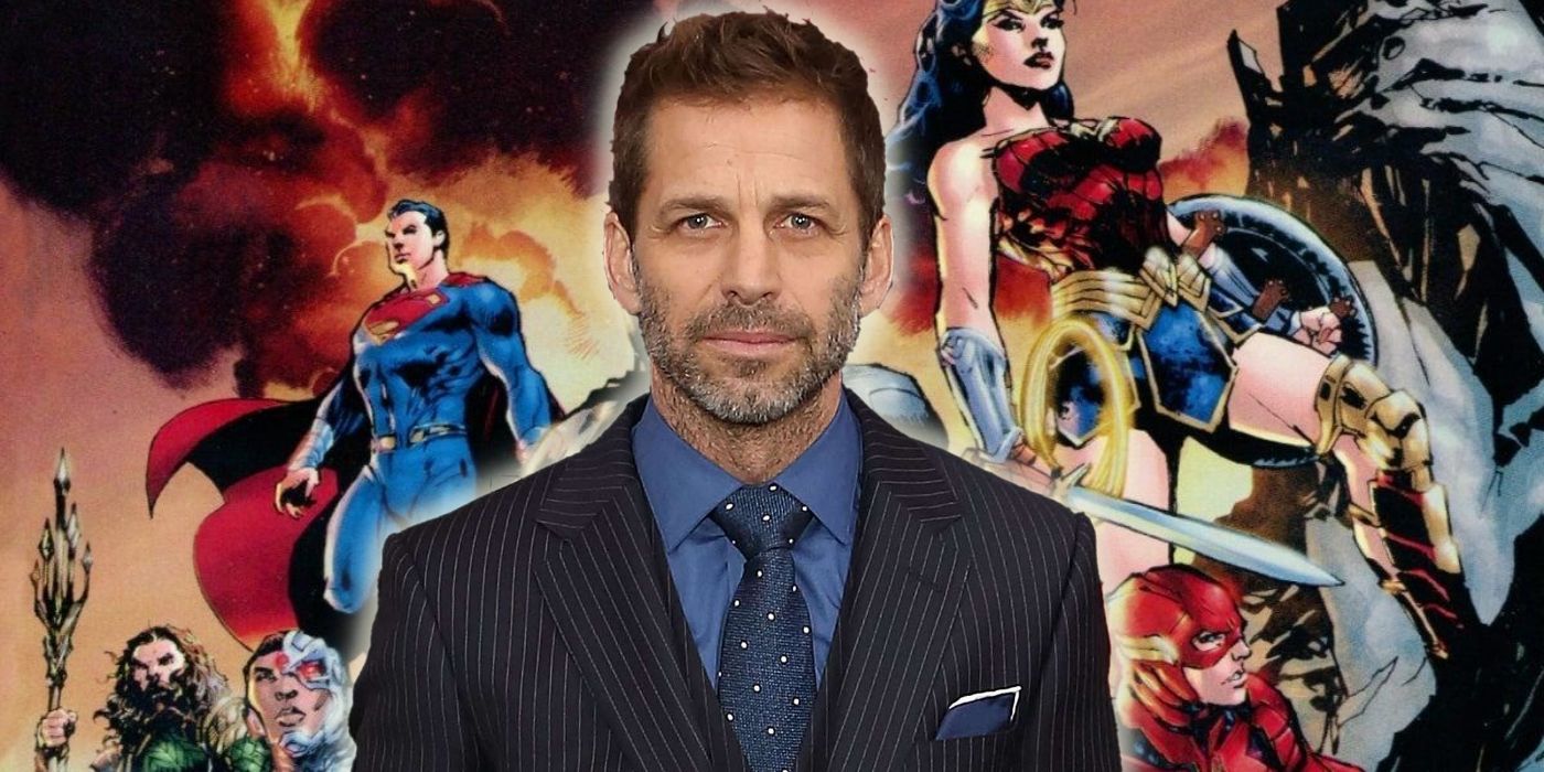 Zack Snyder with Jim Lee's Justice League from DC Comics