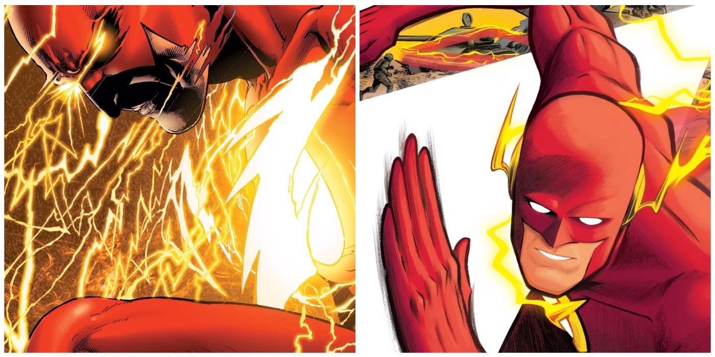 Split image of Flash Rebirth and Flash One Minute War Covers in DC comics