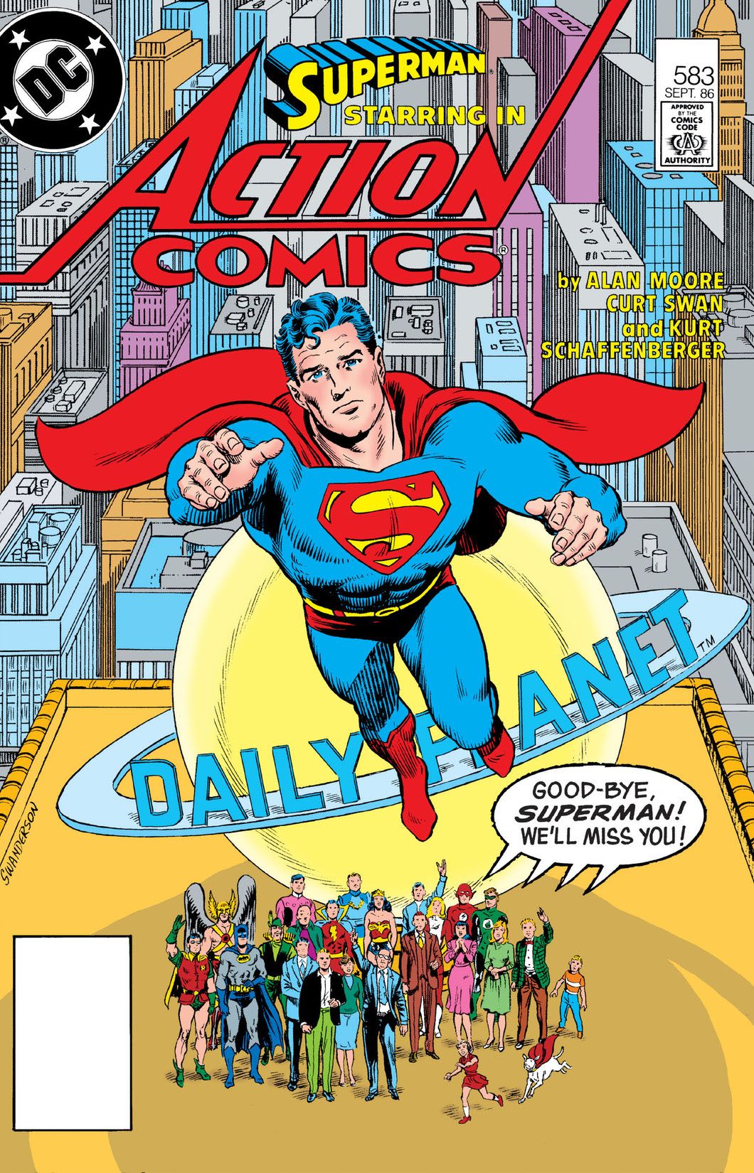 Alan Moore has Superman bid farewell to his original continuity