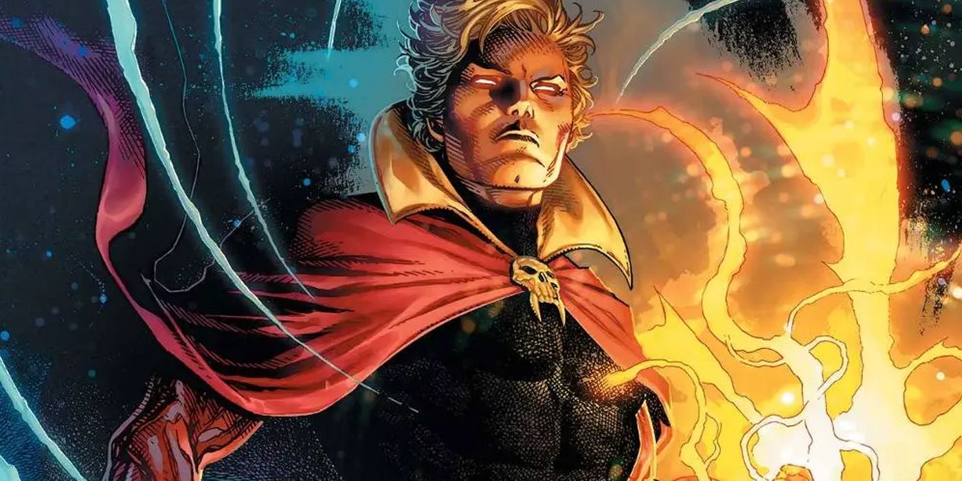 Adam Warlock using his energy abilities from Marvel Comics