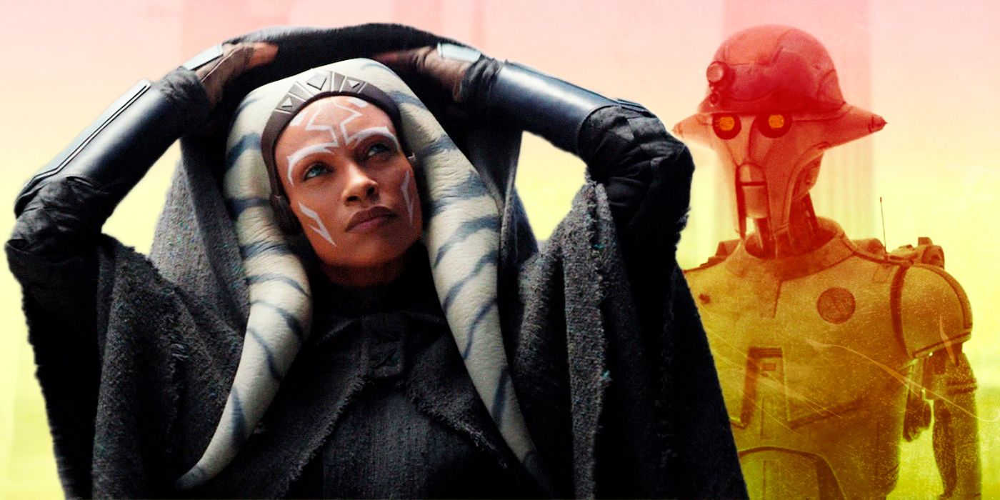 Live Action Ahsoka e o andróide Huyang de The Clone Wars