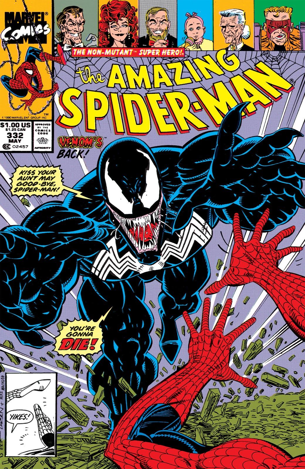 Mike Machlan assinou Erik Larsen em Amazing Spider-Man em 1990