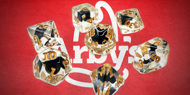 Arby's Roast Beef Promotional Dungeons & Dragons Dice