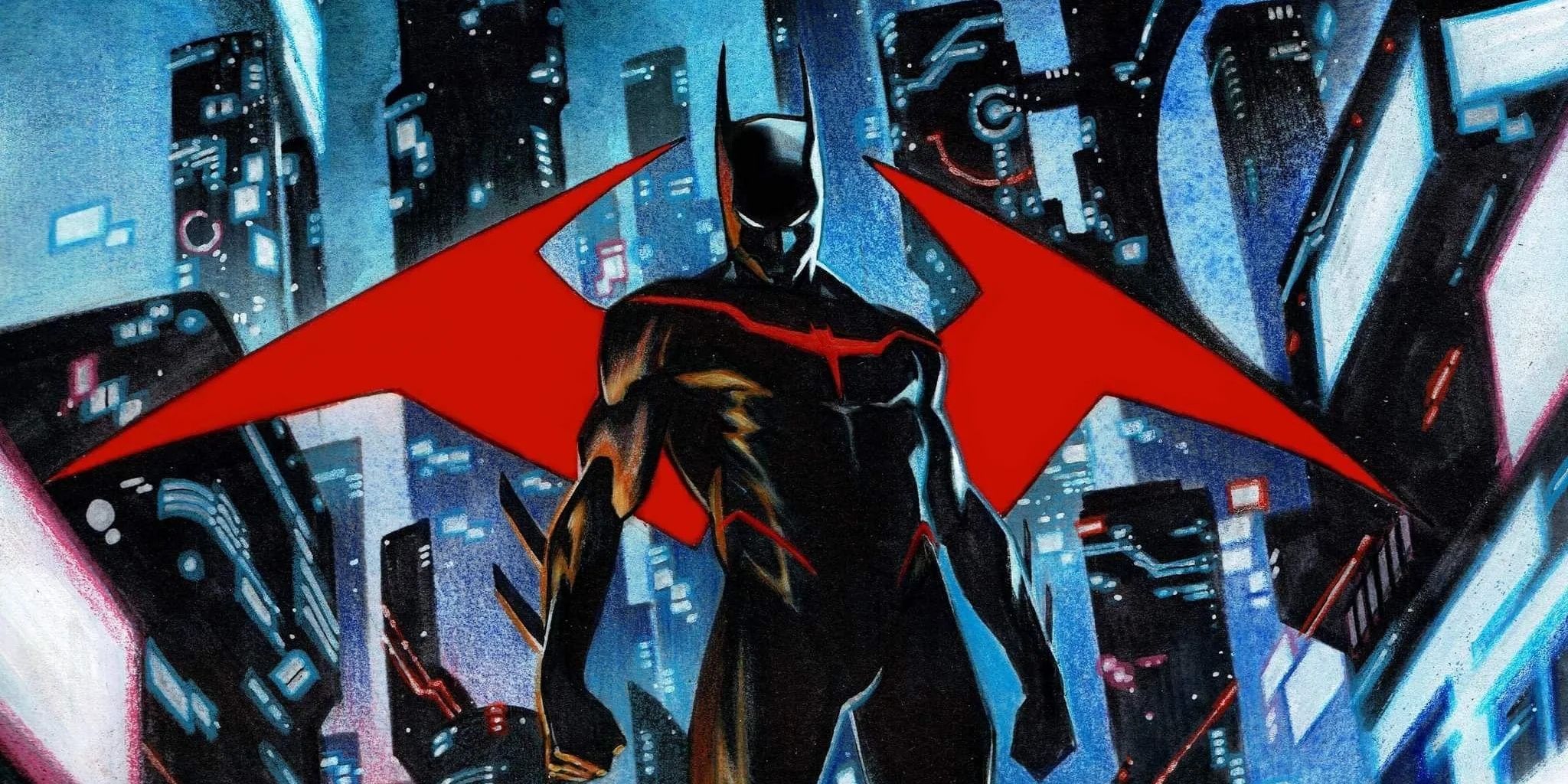 Batman Beyond Batsuit in Neo-Gothic cover in DC Comics