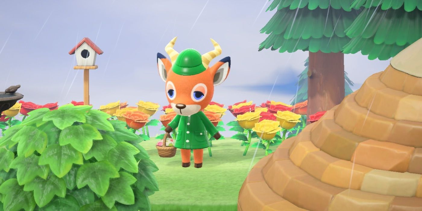 Beau watering flowers from Animal Crossing New Horizons
