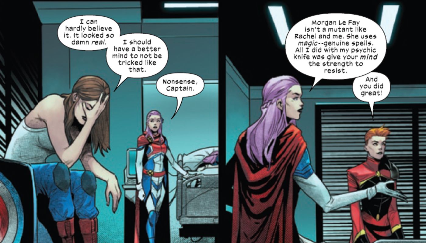 Betsy Braddock capitã britânica explica Morgan Le Fay