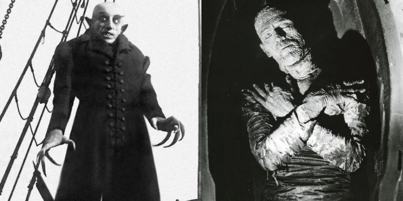Nosferatu from 1922 and The Mummy from 1932.