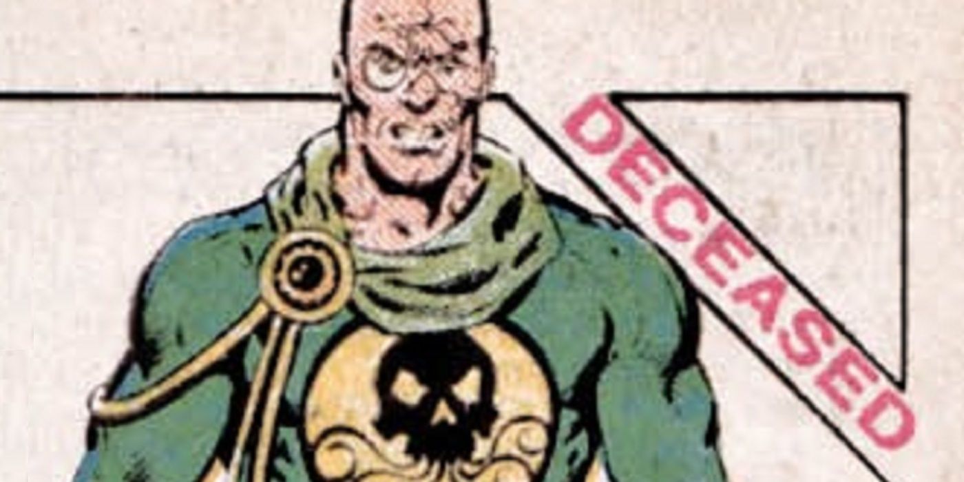 Baron Strucker from the Official Handbook of the Marvel Universe's Book of the Dead