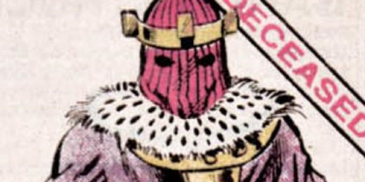 Baron Zemo from the Official Handbook of the Marvel Universe's Book of the Dead