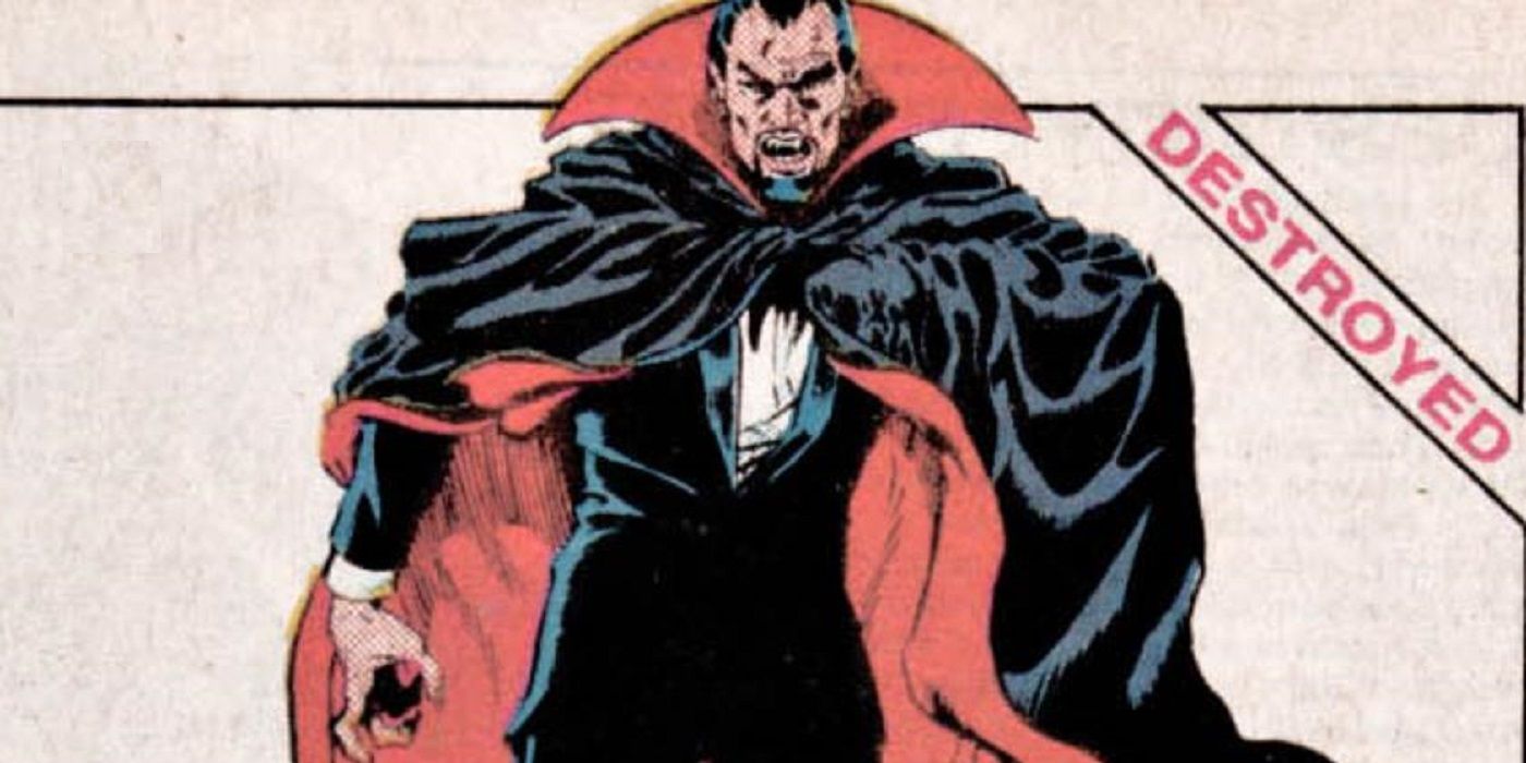 Dracula from the Official Handbook of the Marvel Universe's Book of the Dead