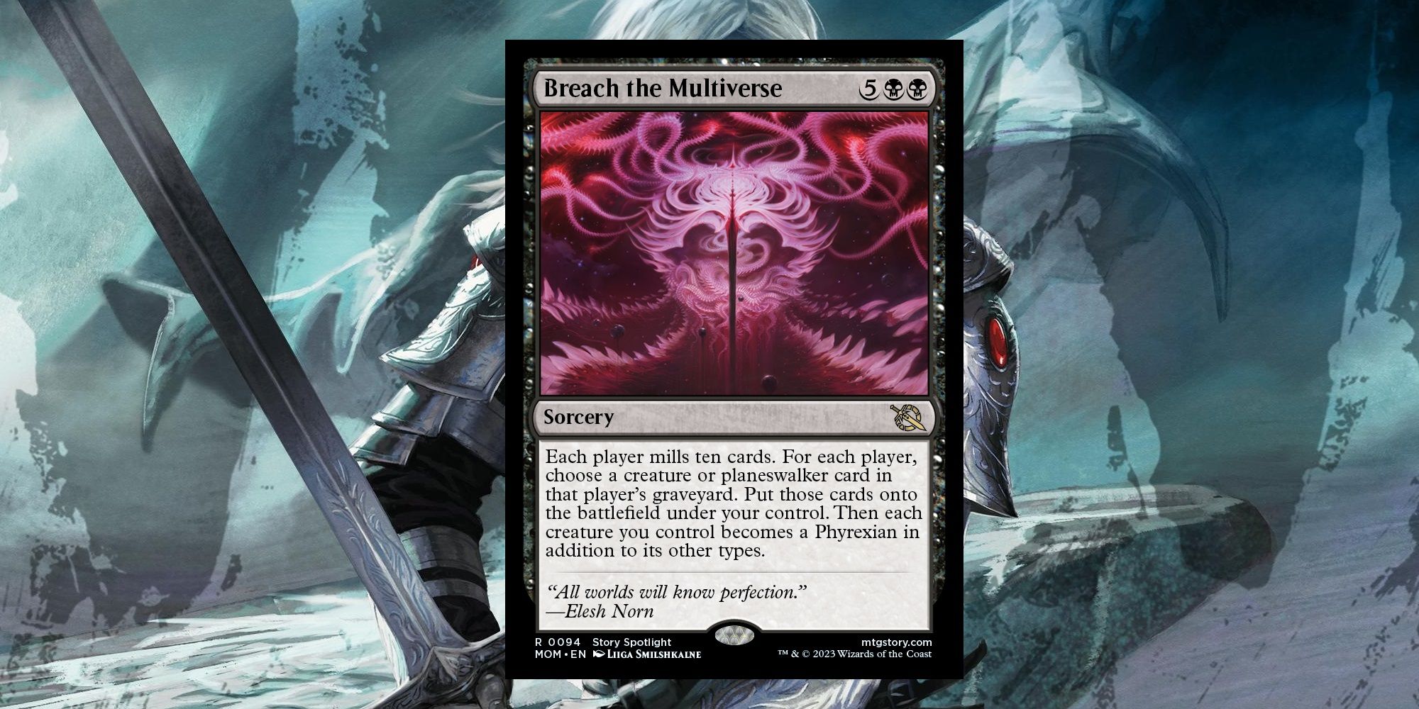 Viole a carta do Multiverso em MTG: March of the Machine.