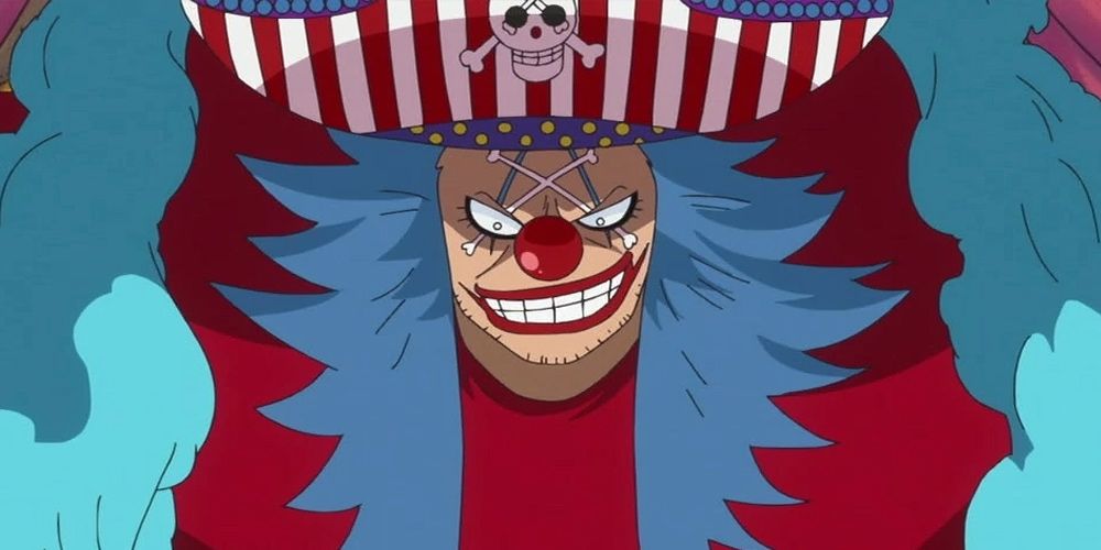 Buggy the Star Clown announces his new position in One Piece.