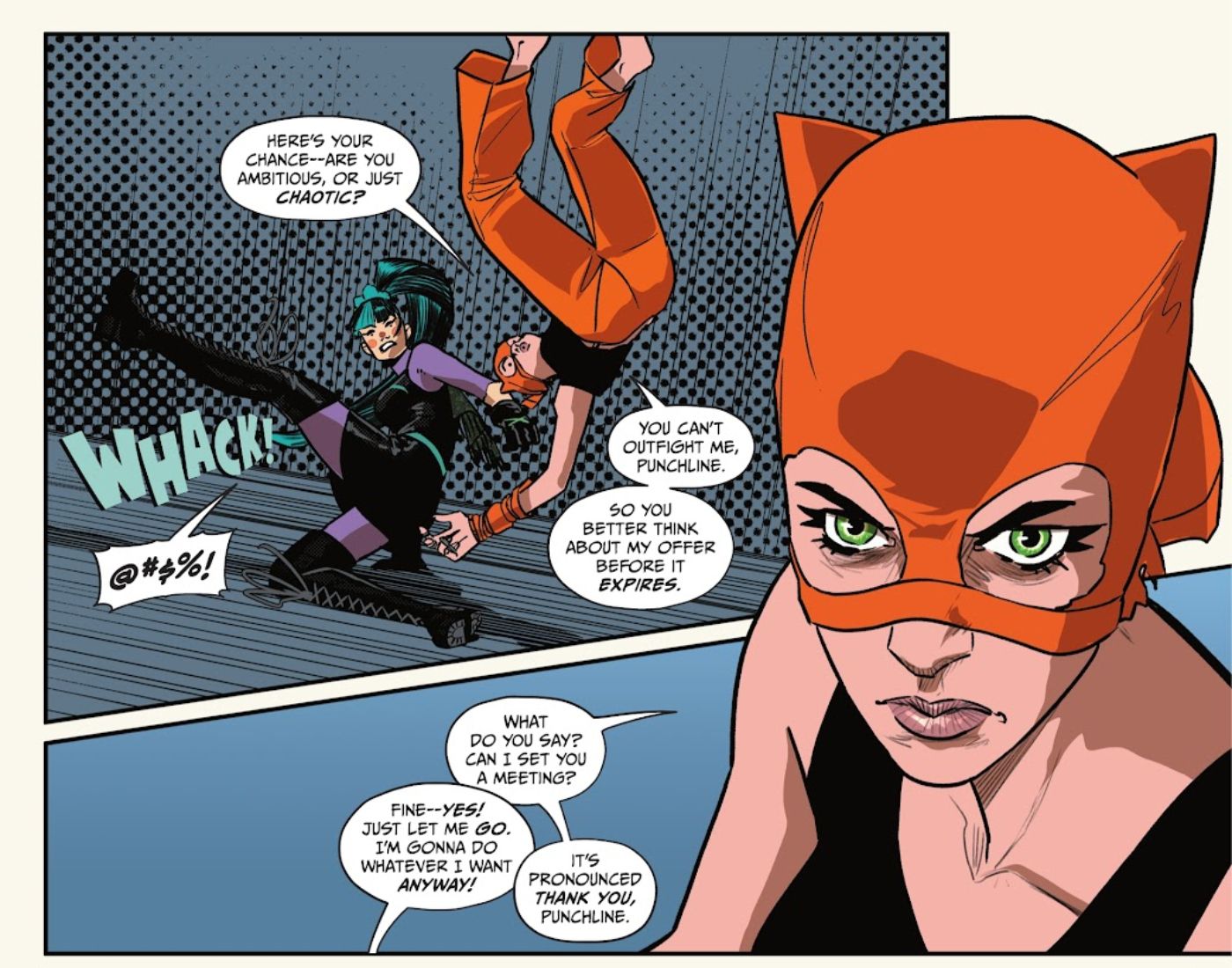 Catwoman e Puncline se unem em Catwoman #54