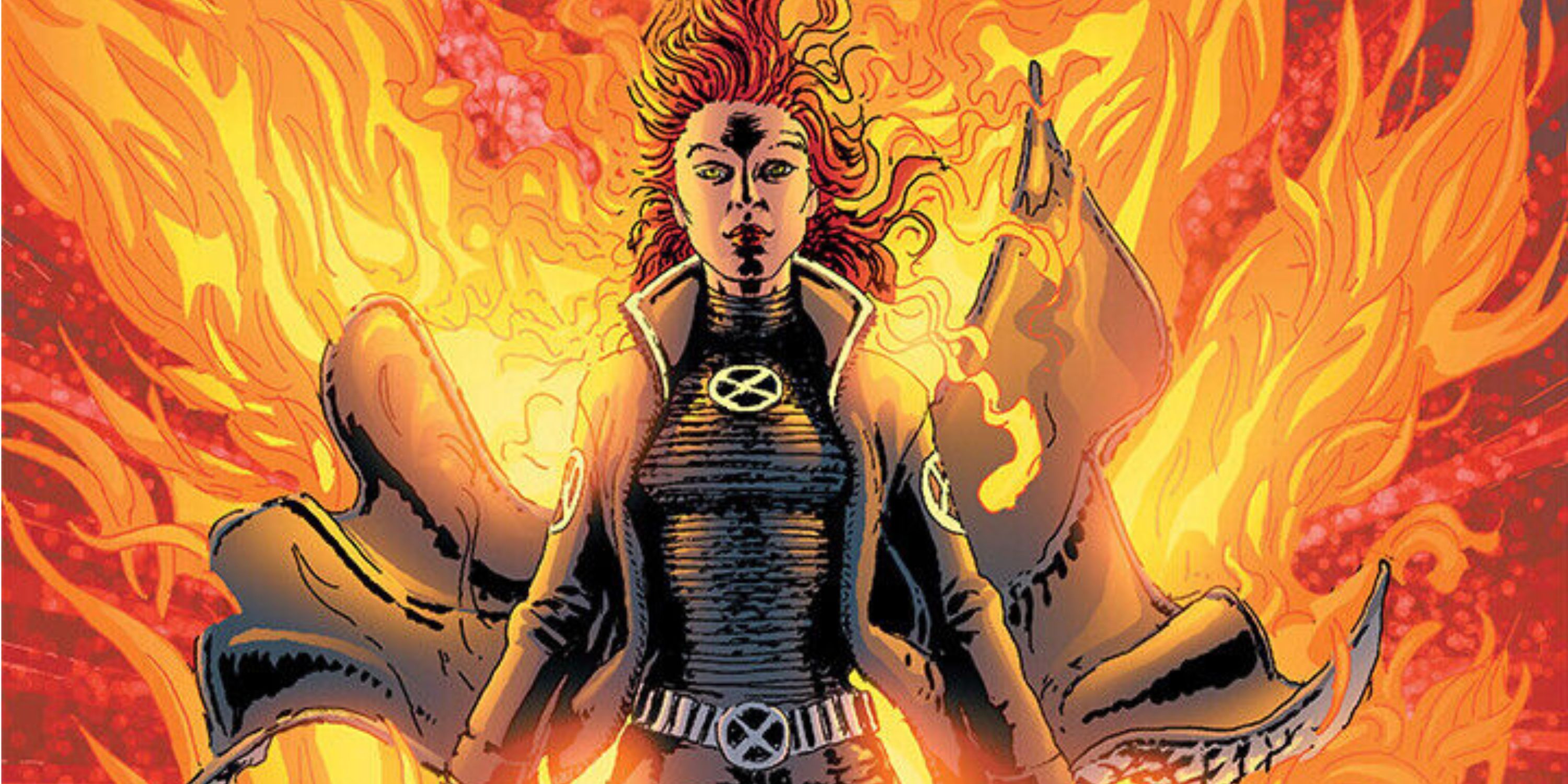 Jean Grey with the Phoenix Force from Marvel Comics' New X-Men