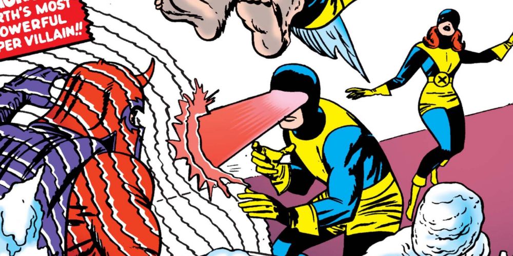 Cyclops and Marvel Girl Battle Magneto
