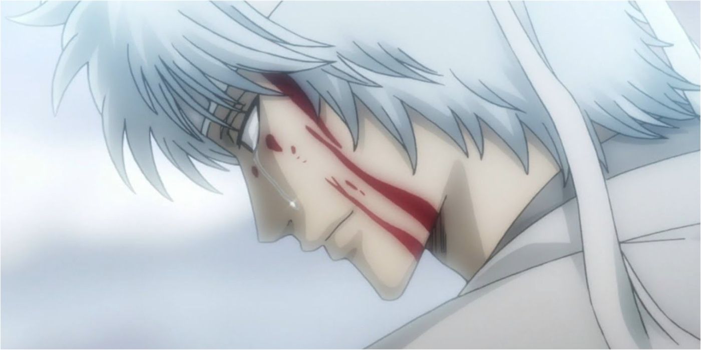 Sakata Gintoki chorando em Gintama