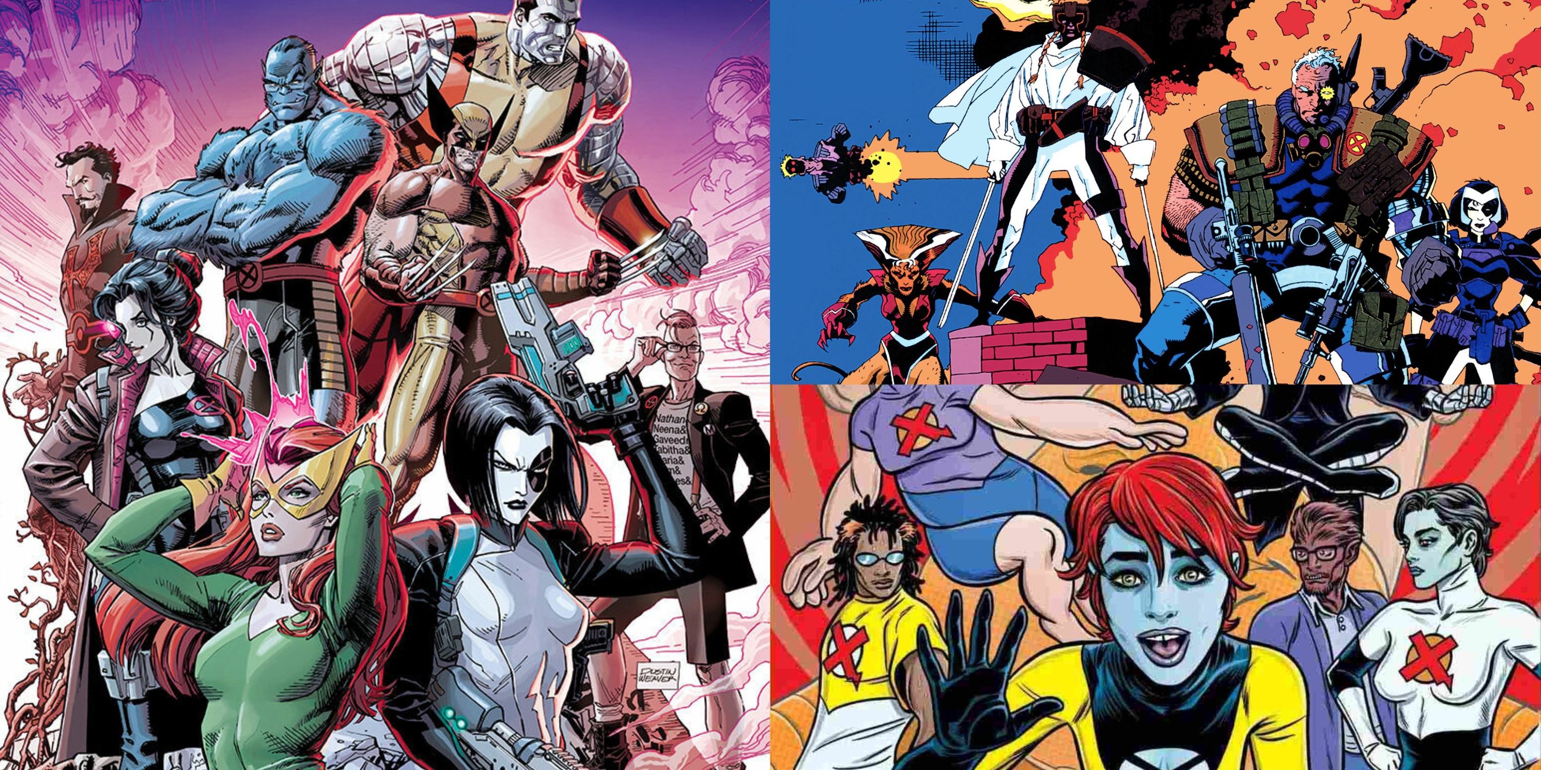 The Krakoan X-Force, Mike Mignola's classic X-Force, and Peter Milligan and Mike Allred's X-Force
