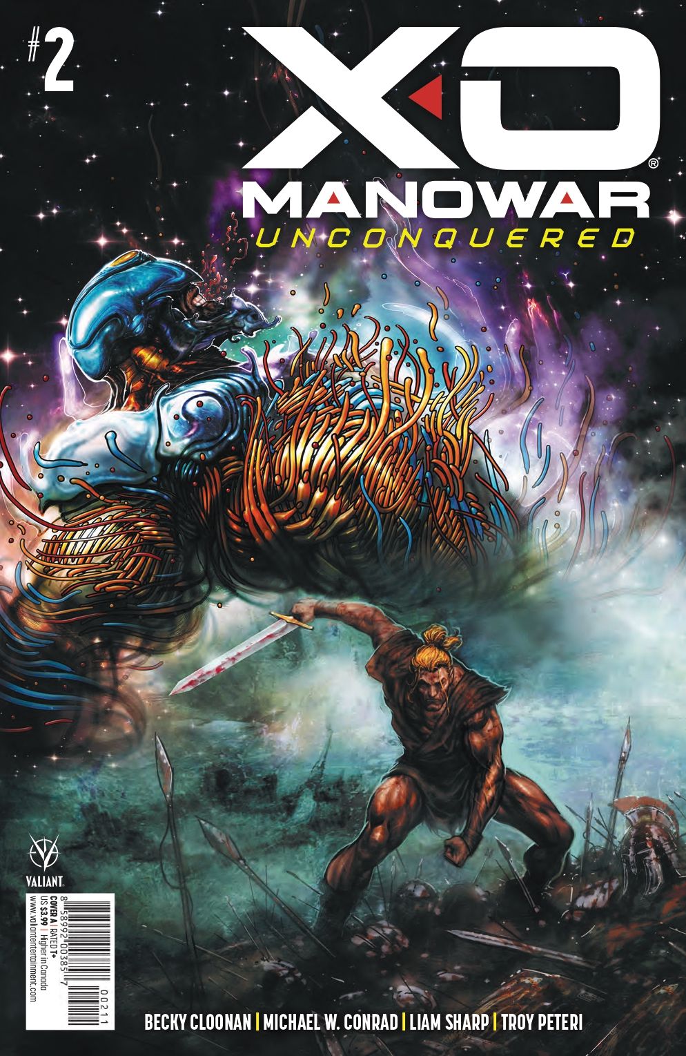 Cover A of X-O Manowar Unconquered #2