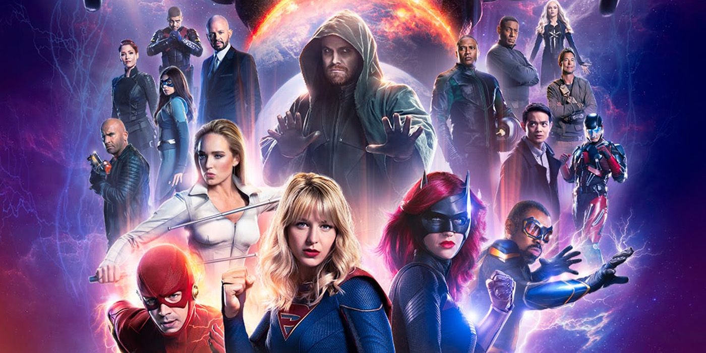 The Arrowverse heroes assemble on the poster for Crisis on Infinite Earths.