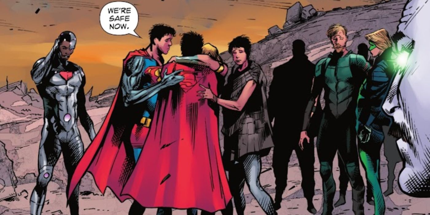 A Família Superman se abraça no final de DCeased