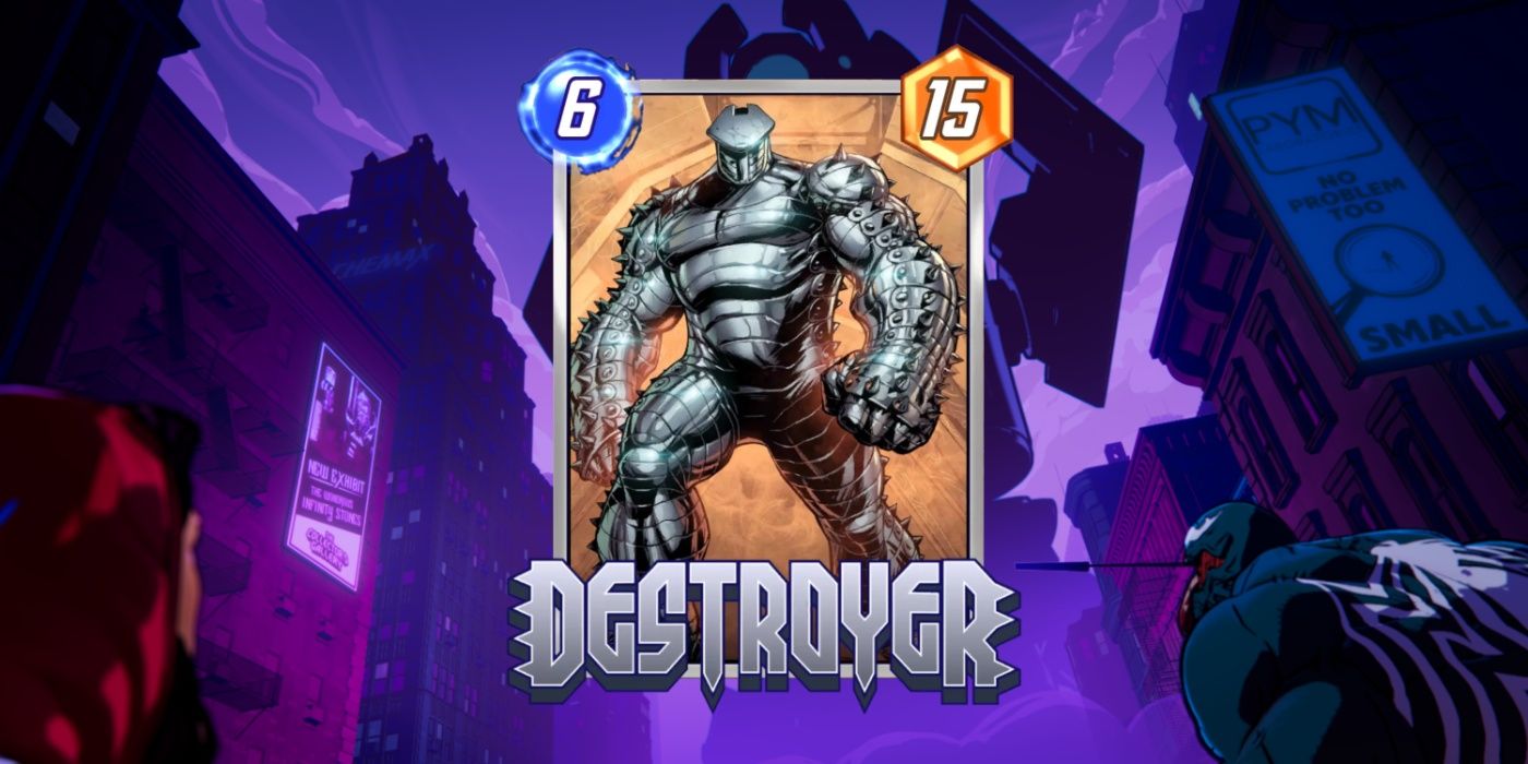 Marvel Snap do Destroyer contra uma imagem promocional.