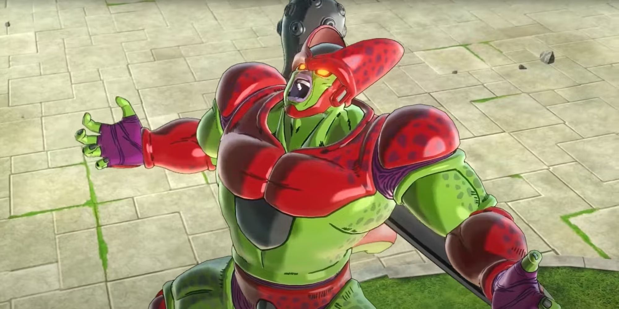 Cell Max shouting in rage in Dragon Ball Xenoverse 2