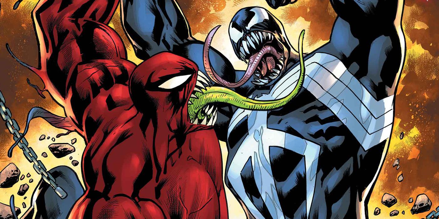 Eddie Brock fighting as Venom and Bedlam during the Summer of Symbiotes