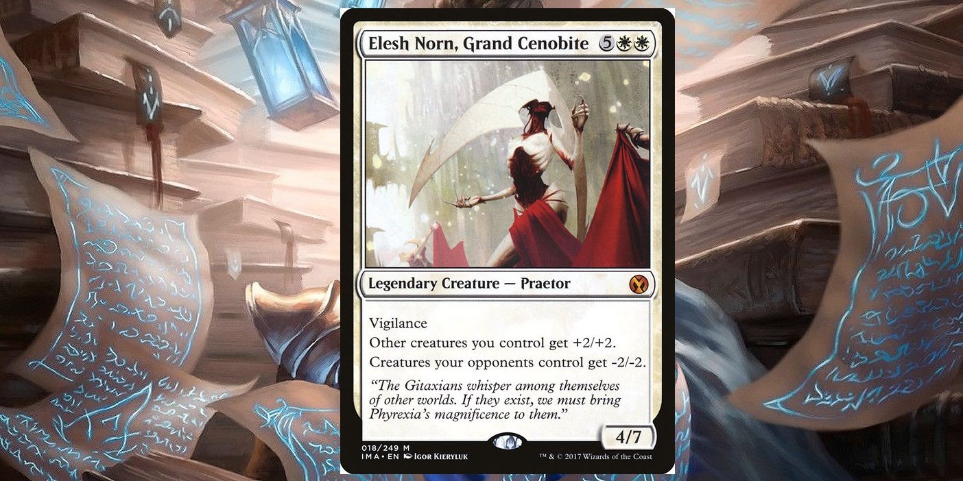 Elesh Norn, carta lendária do Grande Cenobita em Magic: The Gathering.