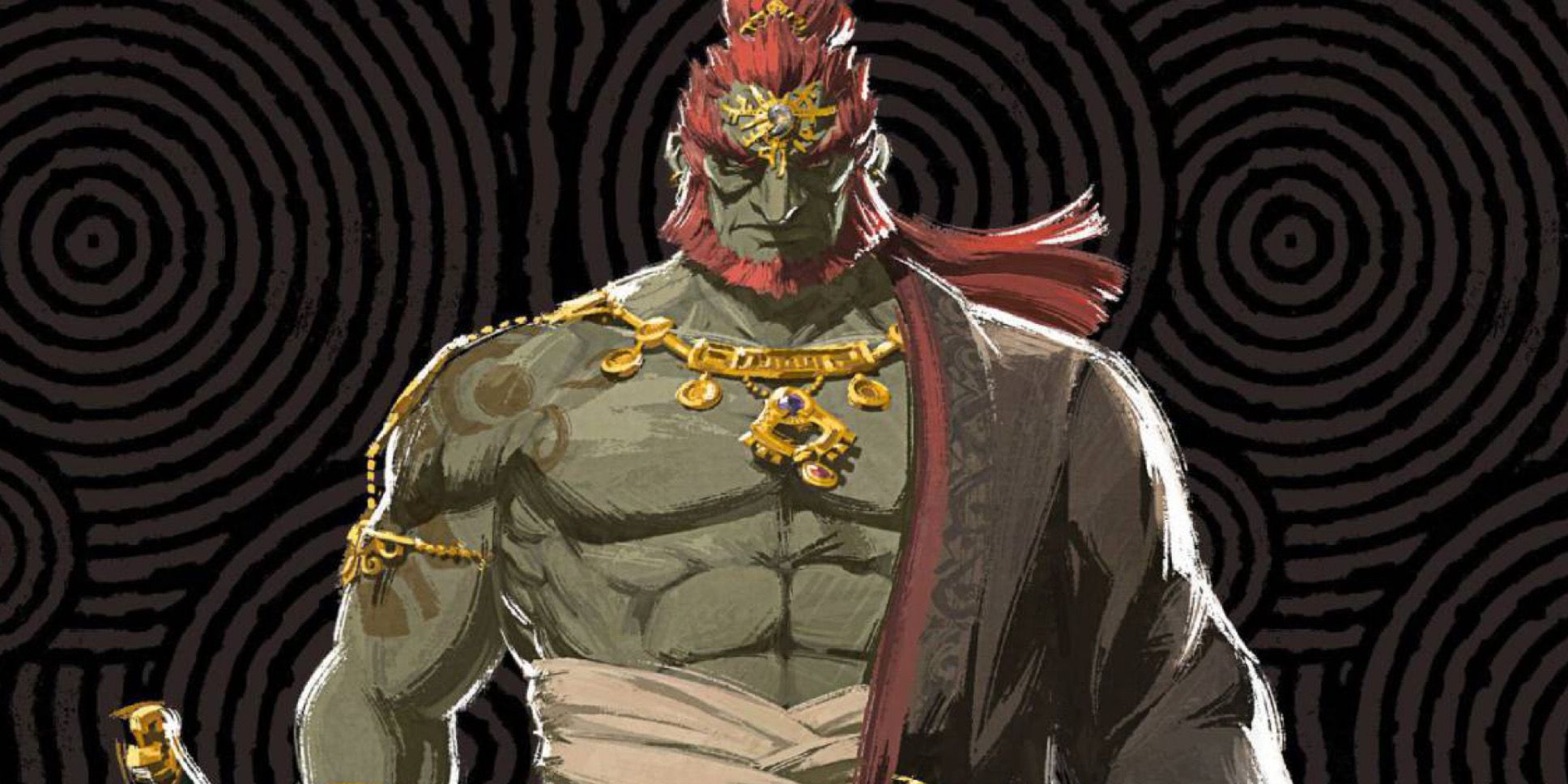 Arte conceitual de Ganondorf de The Legend of Zelda Tears of the Kingdom