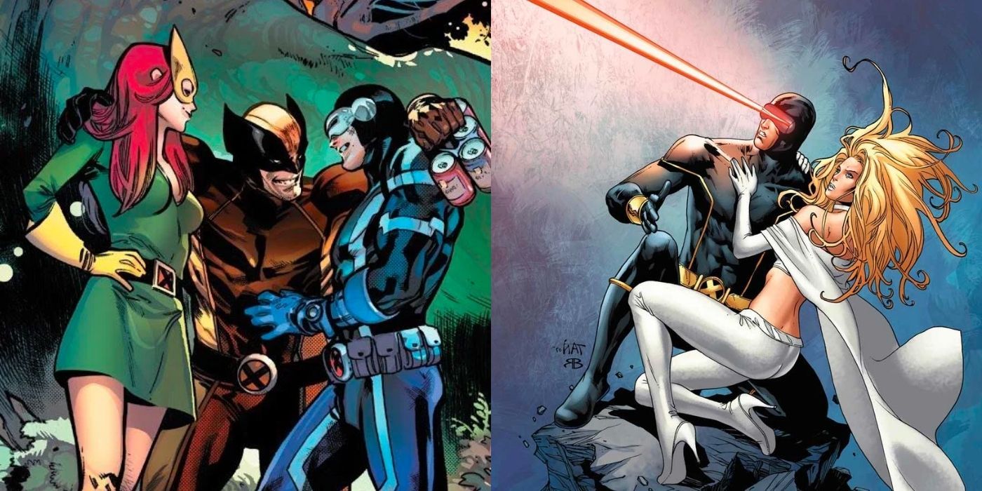 Cyclops, Wolverine, and Jean Grey alongside the Emma Frost and Cyclops relationship